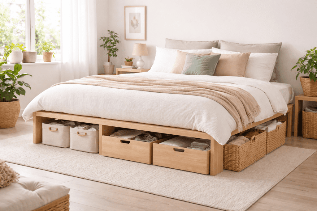 diy under bed storage