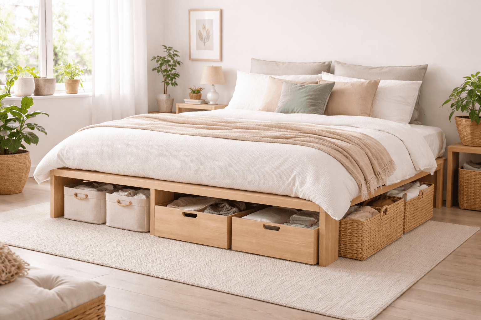 diy under bed storage