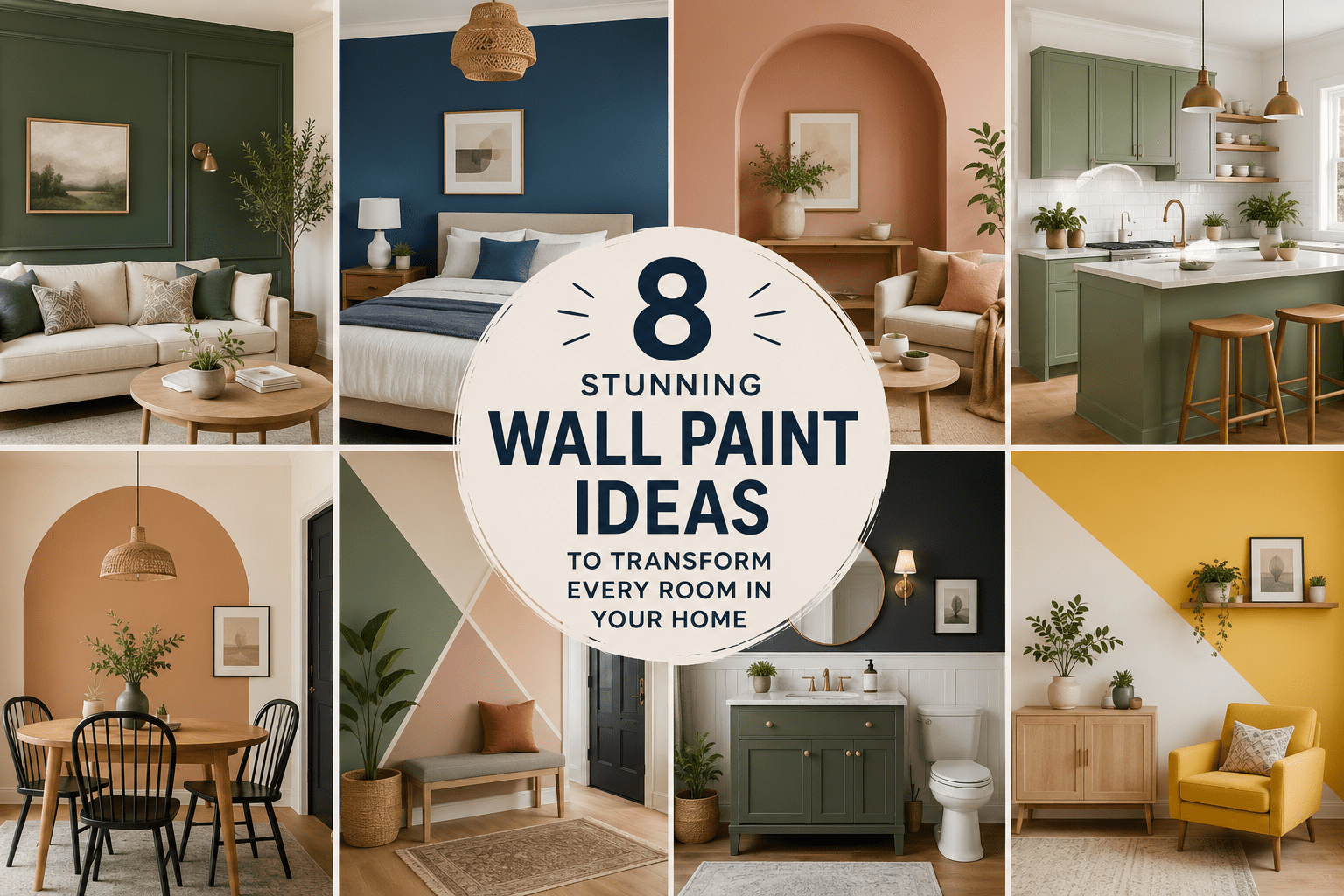 8 Stunning Wall Paint Ideas to Transform Every Room in Your Home